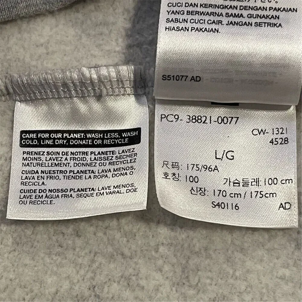 Levi's Men's Gray Graphic Hoodie Sweatshirt Size L Relaxed Fit